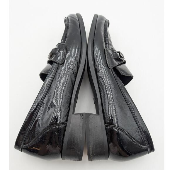 Munro Gryffin Bit Loafer Shoes Moc Toe Women's Leather Black Size US11M EU41.5 - Picture 10 of 15